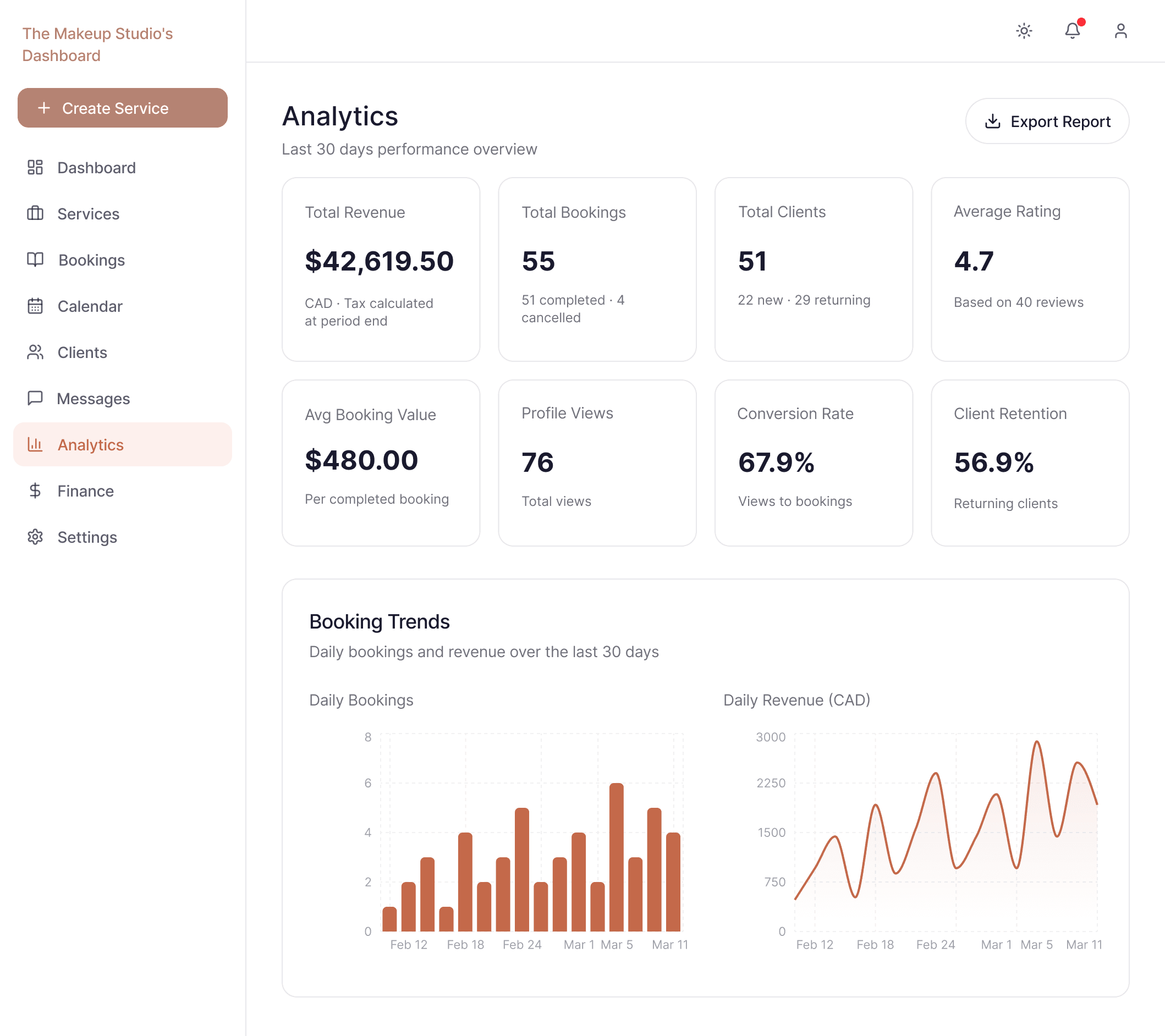 BeautynBrushes analytics view