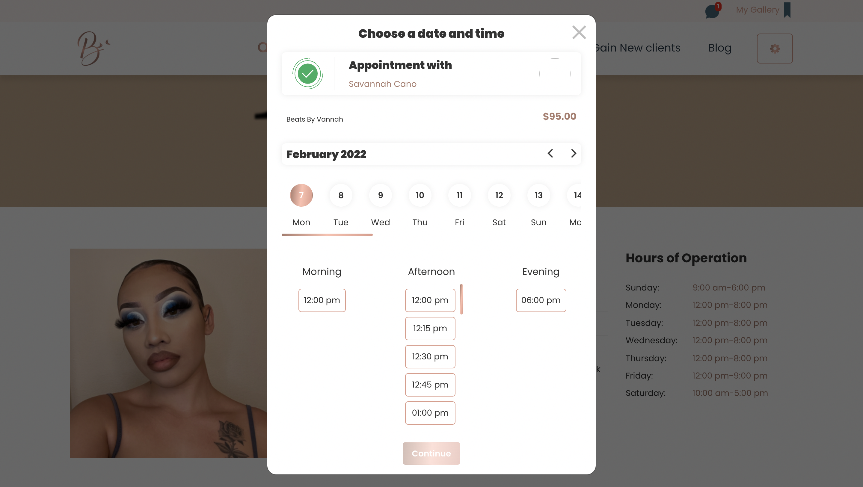  BNB Scheduling on Profile 