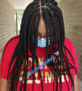 Medium Box Braids for Fairyfingershair_braiding