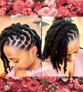 Wash and Style for Avia's_Locs