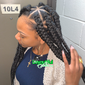 Large Box Braids for Beyoutifulshade