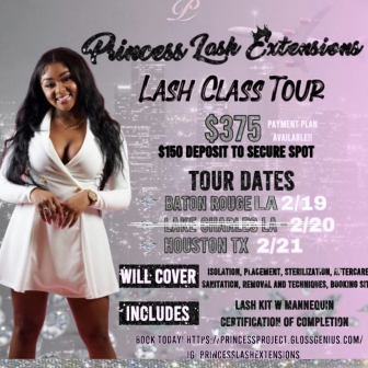Lash tech Classes (1 on 1) for sierra robinson