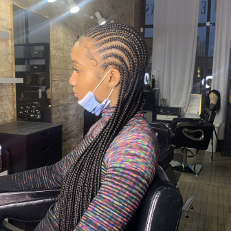 Feed in braids for J.K.Beauty