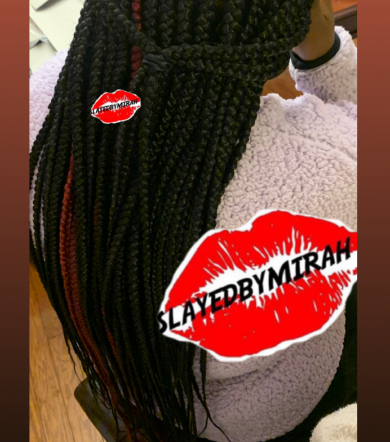 Medium Box Braids for Slayedbymirah