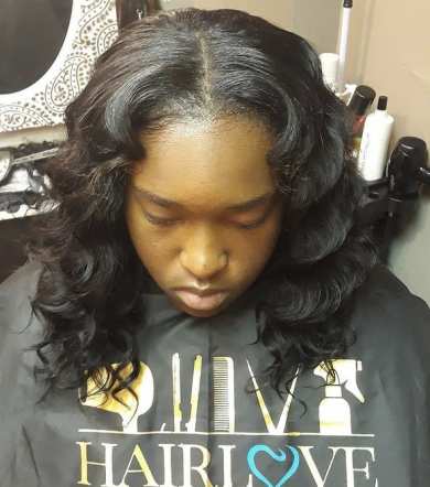 Weave installation w. Leave out for BrainzNBeauty