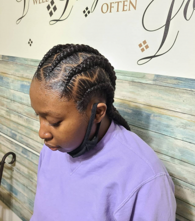 Feed in braids for Braidsbyhadassah