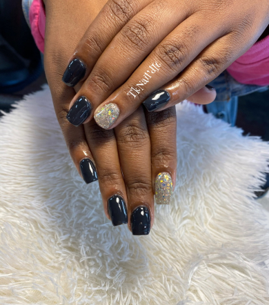 Acrylic Overlay for Knightz_Cutting_Up_Salon_and_Hair
