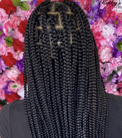 Medium Box Braids for Kathy’s_Braids